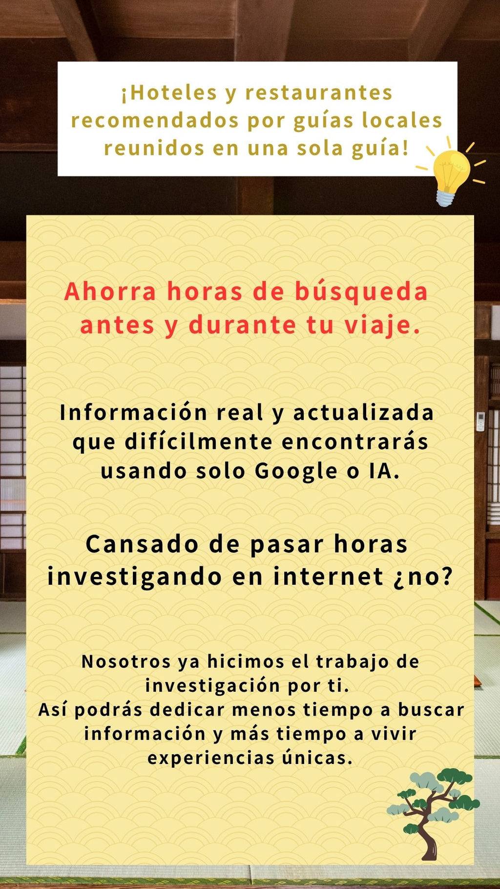 Lista de hoteles y restaurantes recomendados