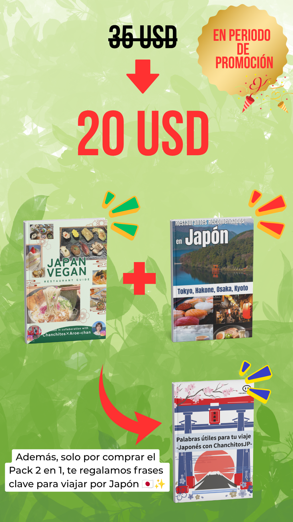 Pack 2 (2 en 1): Guía Vegana + Hoteles y Restaurantes