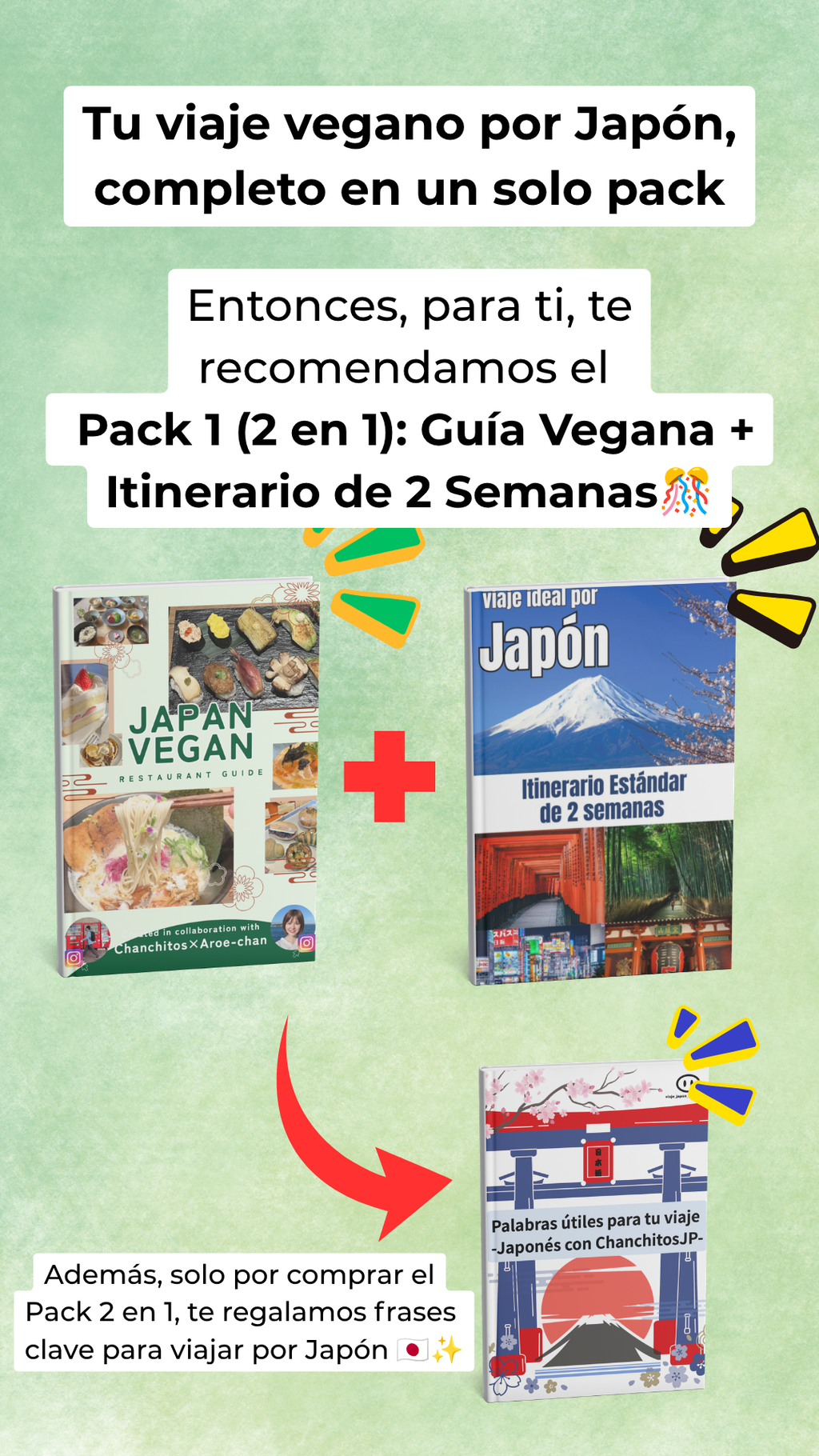 Pack 1 (2 en 1): Guía Vegana + Itinerario de 2 Semanas